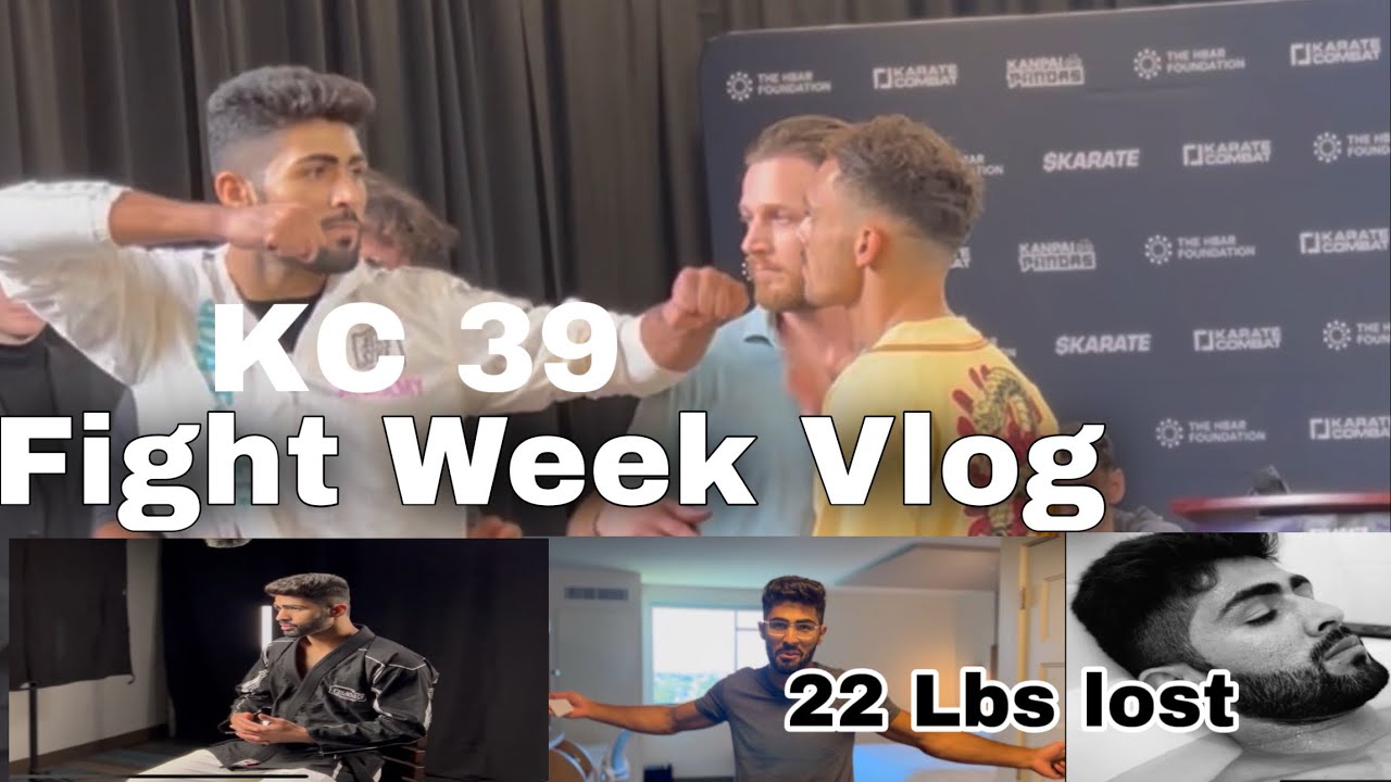 Lost 22 lbs in 3 days 😱 | kc39 Fight Week| pakistani Fighter shahzaib ...