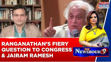 Anand Ranganathan Blasts Congress, Corners Jairam Ramesh With Fiery Question | Watch  Debate