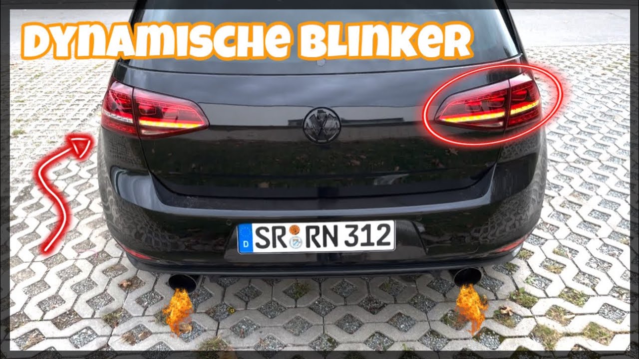 Golf 7 dynamischer Blinker Einbau Facelift 7.5 2017 GTI GTD R