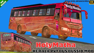 HolyMatha Kerala Private Coach Bus Bussid Mod Download Bus Simulator Indonesia