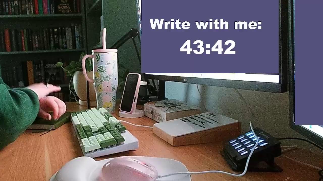 2 HOUR WRITE WITH ME | Pomodoro 45-10 | Background noise | Mechanical Keyboard