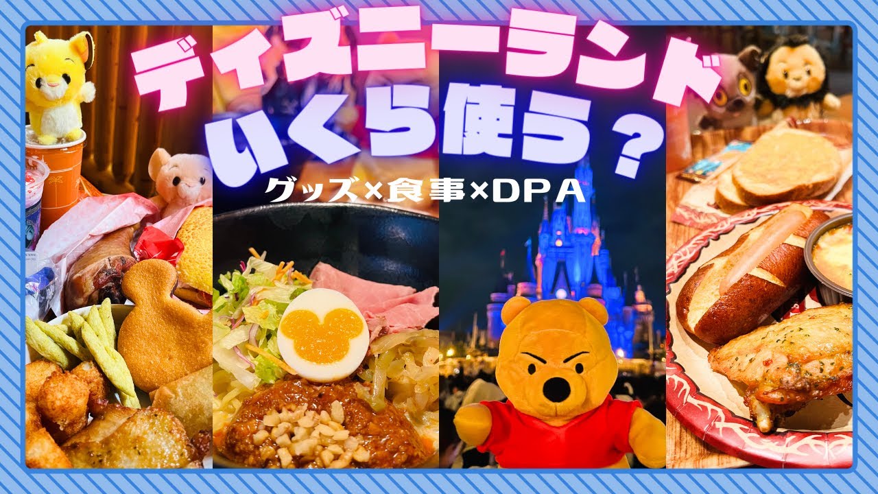 【VLOG】ディズニーランドで1日遊んだらどれぐらいお金使う？【検証】