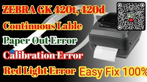 Zebra GK420t Blinking RedLight, Sensor Cable Replacement & Repair | DIY Printer Fix, Lable printer