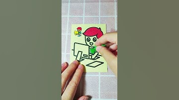 Tô Màu Tranh Cát Thư Giãn P2 #shorts | Sand Glitter Coloring | Duki Tô Vẽ