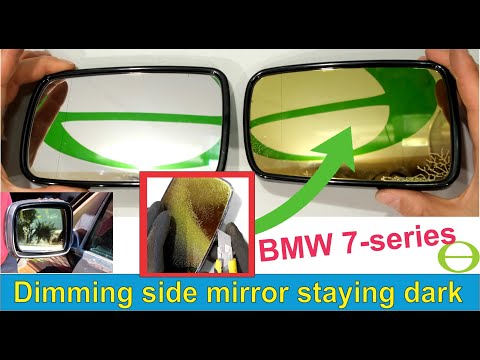 Auto-tint / Dimming side mirror staying dark - How to make it lighter again.