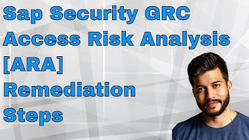 Sap Security GRC [ARA] Remediation Steps