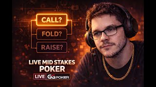 (VOD) Mid Stakes Poker Live | 50NL–500NL Cash Games on GGPoker (Ontario)