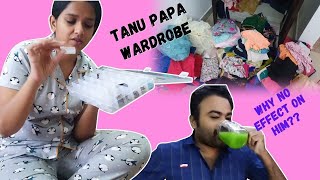 After Vaccination I got so scared || Earrings organizing Box || Arranging Tanu Papa's wardrobe