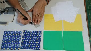 #Idéias em #Patchwork 🔥 #diy #Capa para almofada passo a passo 🚶‍♀️🚶‍♀️