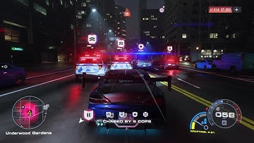 Need for Speed Unbound gameplay cop chase {heat 5+} #needforspeedunbound #nfs (new) Escape!!??