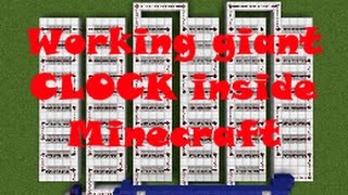 How to make a giant WORKING CLOCK inside minecraft |Tutorial - Part 1|