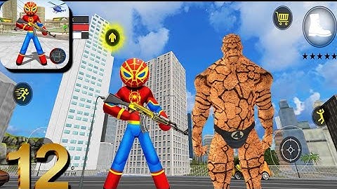 Amazing Spider Stickman Rope Hero - New Update City #12 Android Gameplay