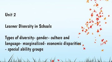 Creating an Inclusive School| Unit 2 | Part 1