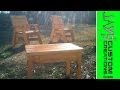 Outdoor arm chairs and side table 1  001