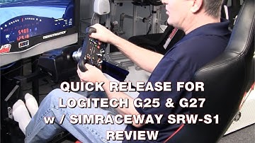 Simulaje Quick Release for Logitech G25 & G27 - with SimRaceWay SRW-S1