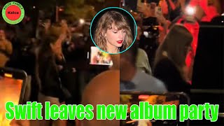 OMG! Taylor Swift leaves the new album release party in New York