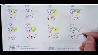 Celebrity A2 6-2a Notes Video (simplify nth roots) Profile