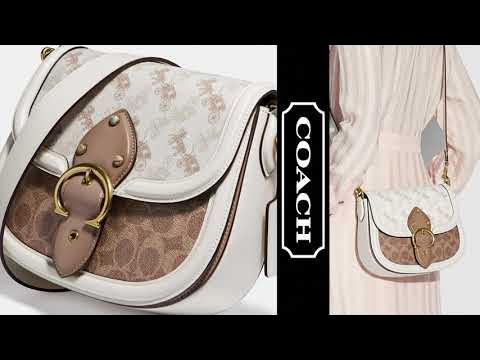 Coach Beat Saddle Bag With Horse And Carriage Print ~ What fits in this  Bag? 