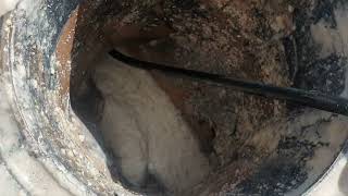 Blocked drains attack the fat berg #drainunblocking #blockeddrains #fatberg