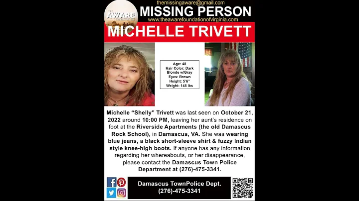 48 YEAR OLD MICHELLE TRIVETT IS MISSING FROM DAMAS...