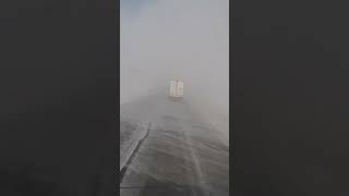 Wyoming!!   strong wind blowing snow