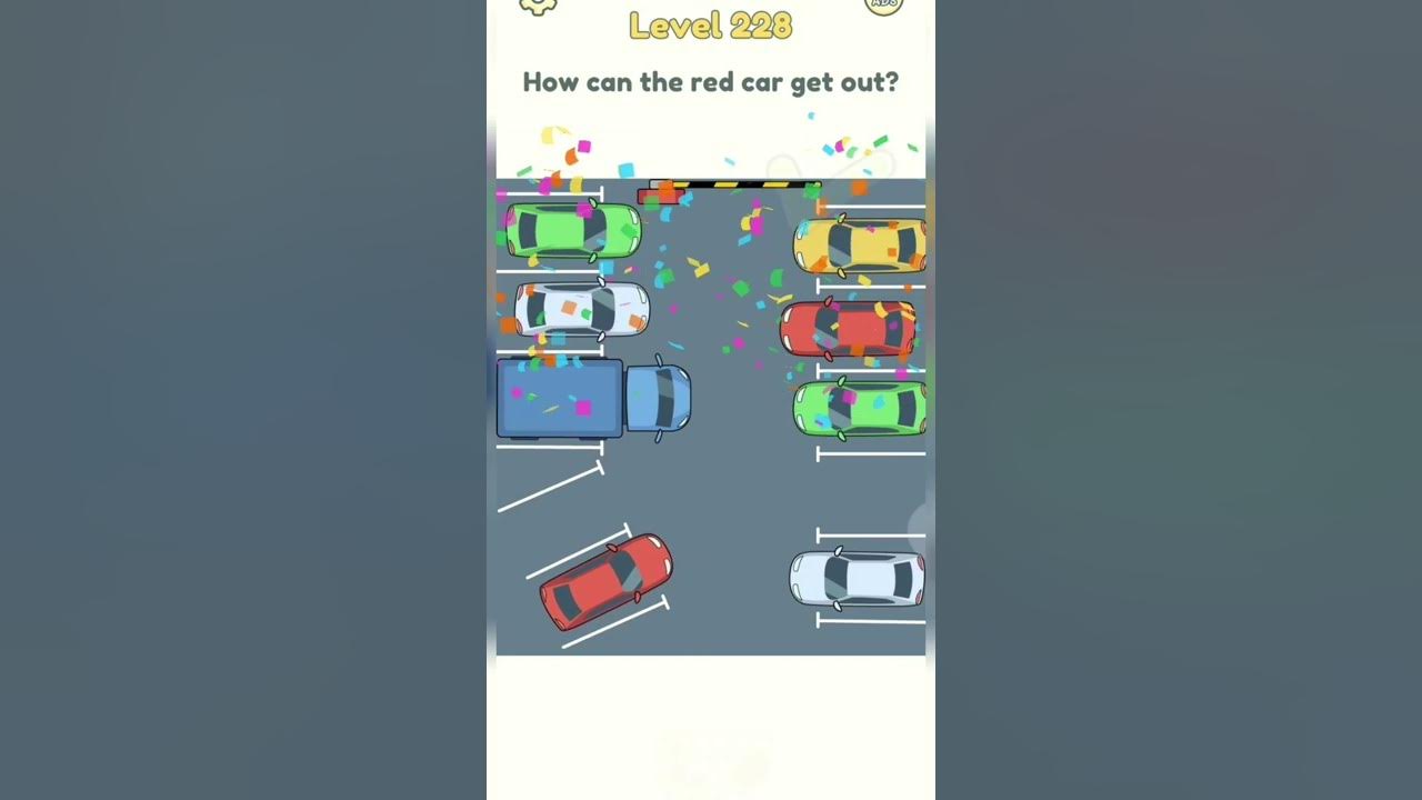DOP 2 Delete One Part 🗑🧼🪠 level 228 how can the red car get out? 