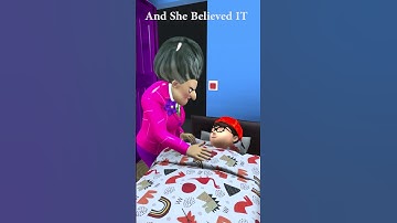 Caught! Troll Face Mom and son in Scary Teacher 3D #funny #shorts