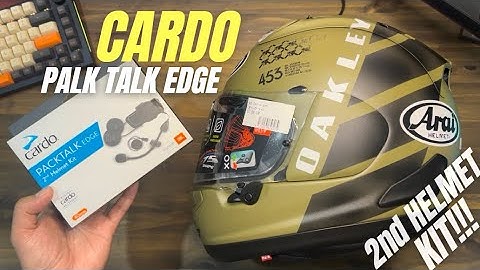 How to Install Cardo Pack Talk Edge 2nd Helmet Kit in Arai RX7X Maverick Oakley