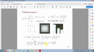 IMAGE RESTORATION (PART 1)-Types of noise -Prof. Kushal Ghadge