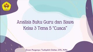 ANALISIS BUKU GURU DAN SISWA KELAS 3 TEMA 5