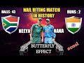 NAIL BITING MATCH IN HISTORY |SOUTH AFRICA VS INDIA |BUTTERFLY EFFECT | MYSTERY HOURS