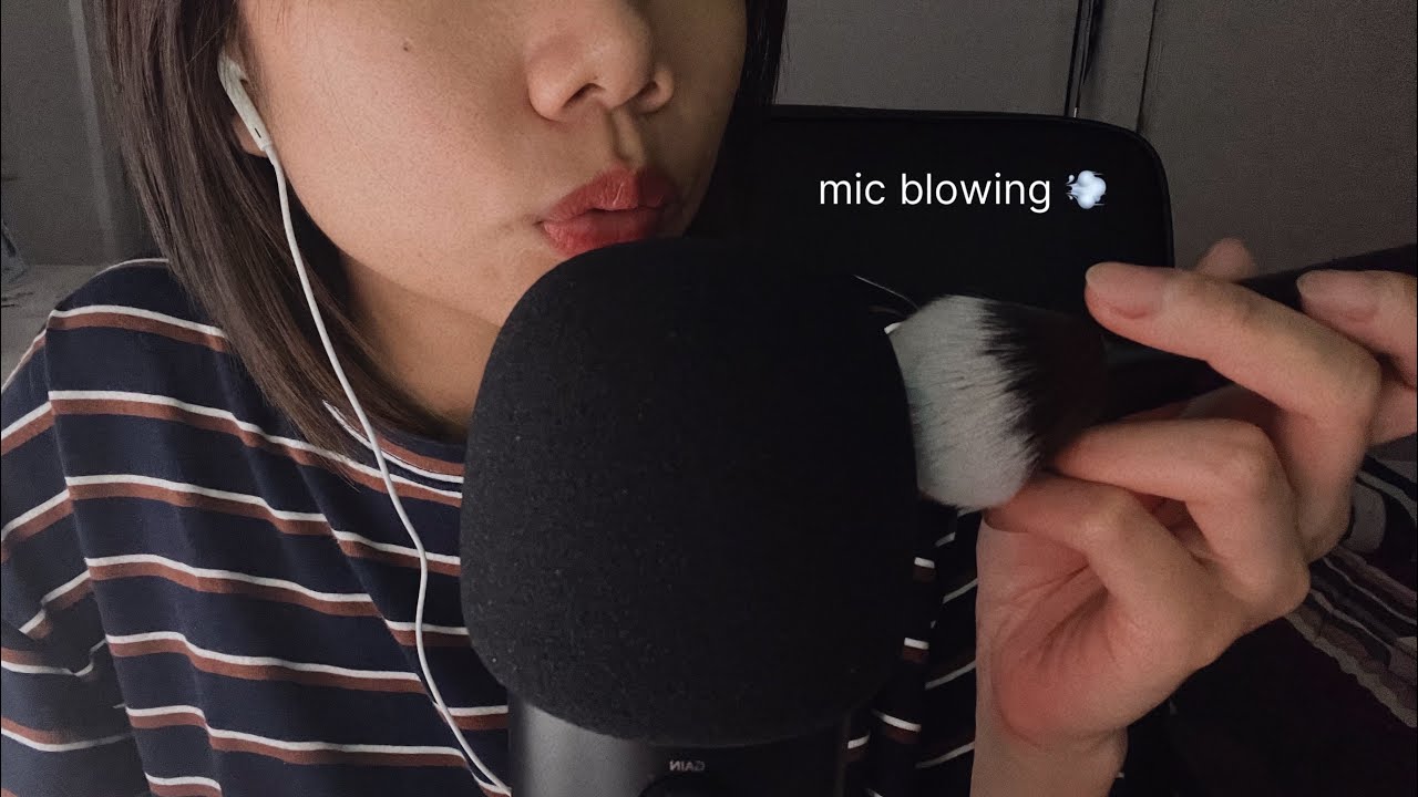 ASMR Soft Mic Blowing And Brushing for Sleep And Relaxation 💨 | NO ...