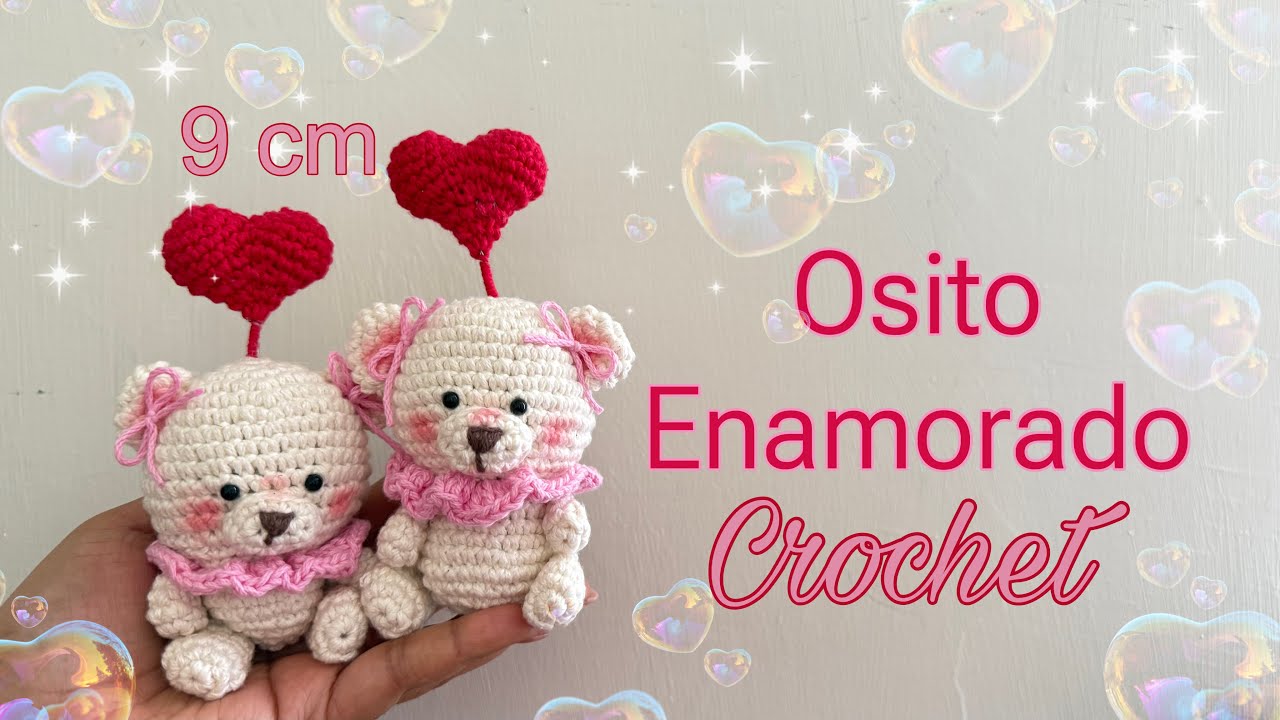 Ositos enamorados 🥰ositos 9cm Crochet 🧸bien