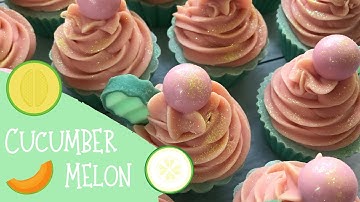 Making Of Cucumber Melon Cupcakes Cold Process Soap | 🍈 GYPSYFAE CREATIONS