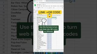 Turn Any Link into a QR Code in Google Sheets (Instantly!) 😱