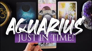 AQUARIUS TAROT READING | "A DOOR OF POSSIBILITY OPENS!" JUST IN TIME