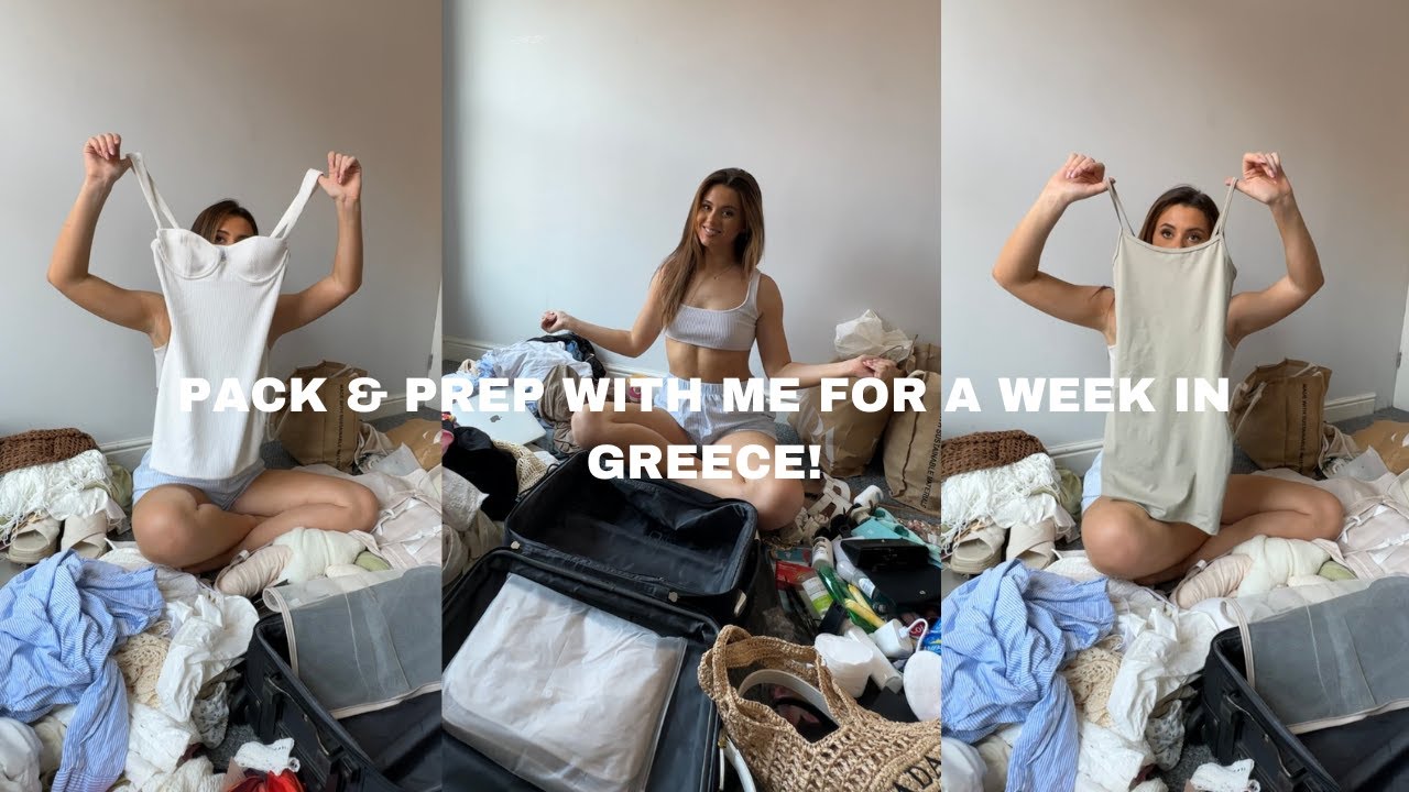 PACK & PREP WITH ME FOR GREECE!