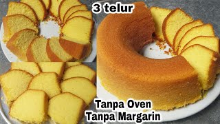 Resep Kue Basah 3 Telur | Hasilnya Jumbo & Empuk | Tanpa Oven