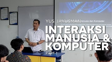 Interaksi Manusia dan Komputer -  Pendahuluan