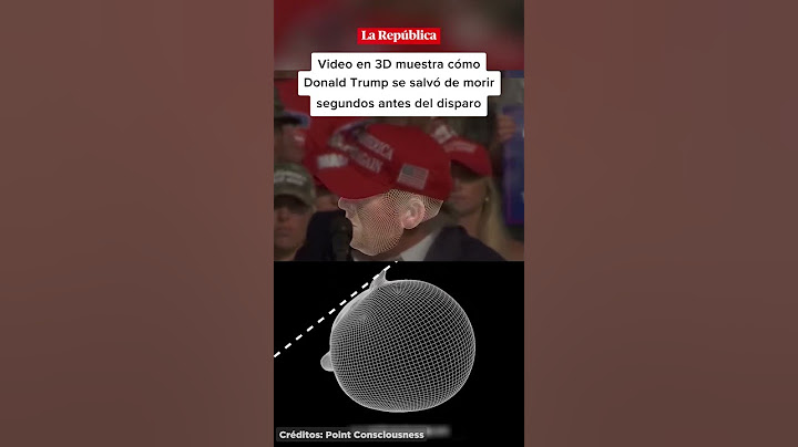 Video en 3D muestra cómo DONALD TRUMP se salvó de morir segundos antes del disparo #LR #shorts