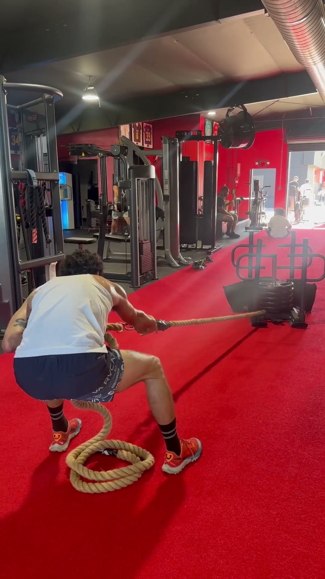 Sled Rope Pull motivation mma training bjj ufc strength strong 
