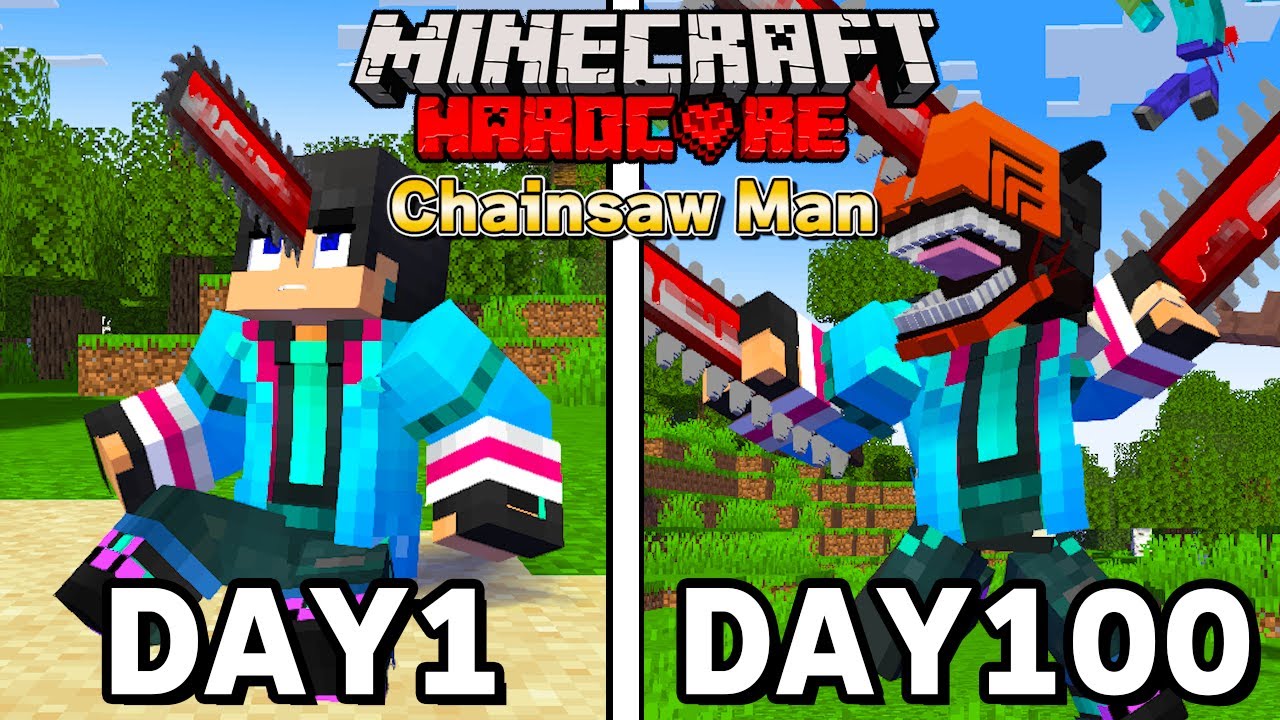 100日間チェーンソーマンに転生してマインクラフト　100Days【マイクラ・マインクラフト】