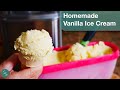 Vanilla Ice Cream Recipe using Cuisinart Ice Cream Maker | Homemade Ice Cream with 5 ingredients! 🍨