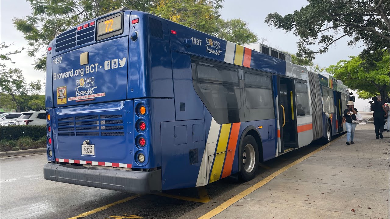 Broward County Transit: Ride On-Board 2014 NFI XD60 #1432 - YouTube