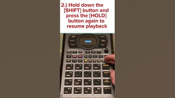 Roland SP 404 MK2 Tutorial : How to pause the sound of a sample
