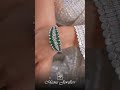 Diamond Emerald Drop Statement Necklace Set Diamond Emerald Drop Statement Necklace Set