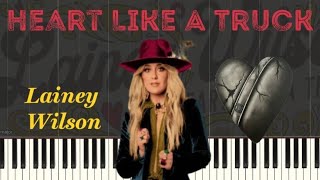 Lainey Wilson - Heart Like A Truck (Piano Tutorial)