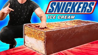 Giant 440Pound SNICKERS Ice cream | How to Make The World’s Largest DIY SNICKERS Ice cream VANZAI