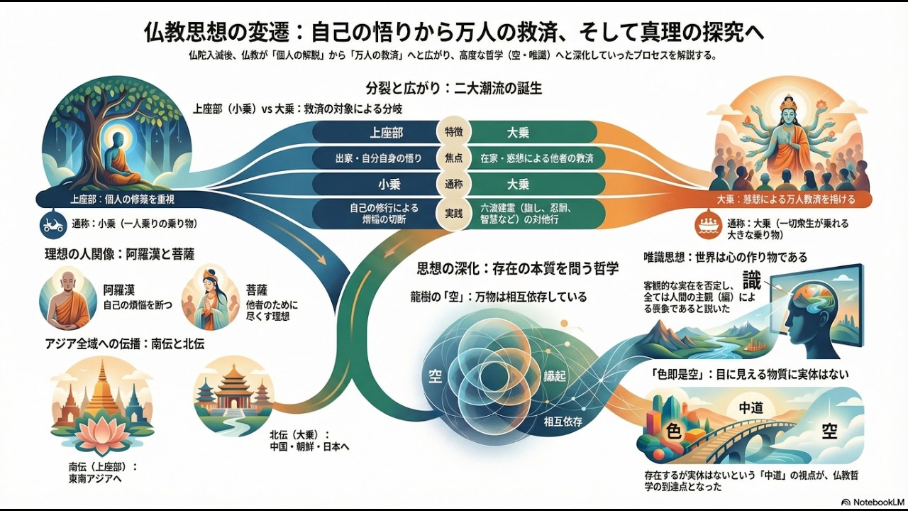 [[倫理]]仏陀入滅後の仏教