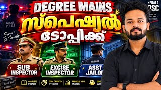 Degree Mains Special Topics Class Sub Inspector Asst Jailor Excise Inspector What To Study?